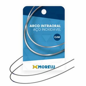 ARCO DE AÇO - PRÉ CONTORNADO - SUPERIOR- CRNI - RETANGULAR .017"X.025" - MORELLI