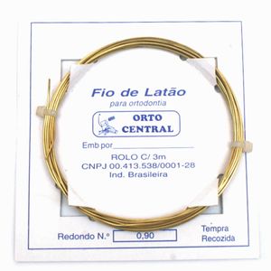 FIO DE LATÃO 0.90MM - .035 - ORTO CENTRAL