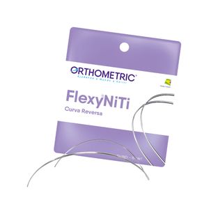 ARCO NITINOL SUPERELÁSTICO CURVA REVERSO - SUPERIOR - NITI - QUADRADO .016"X.016" - ORTHOMETRIC