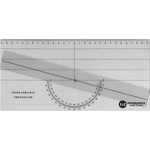 REGUA CEFALOMETRICA PROTACTOR - TECNIDENT