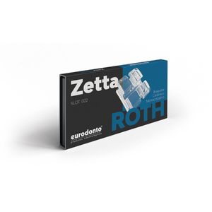 KIT DE BRAQUETES ESTÉTICOS - SAFIRA - ZETTA - PRESCRIÇÃO ROTH .022" - COM GANCHO NOS CANINOS E PRÉS - EURODONTO