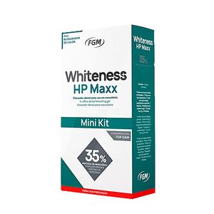 WHITENESS HP MAXX 35% - MINI KIT CLAREADOR DENTAL PARA 1 PACIENTE - FGM