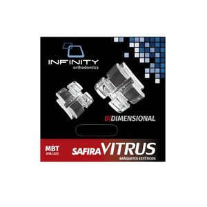 Kit Bráquetes Safira Vitrus - Bidimensional Superior / MBT (345) - Infinity