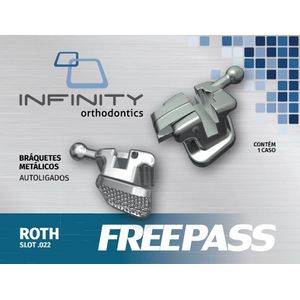 Kit Bráquetes Autoligados Freepass - Roth (5x5) .022” (345) - Infinity