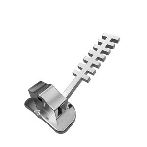 Tubo Ortodôntico Para Colagem - Roth .022” Simples Slot Vertical c/ Gancho Longo 7 Alturas Dente (16) - Infinity