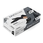 LUVA-NITRILO---DESCARTAVEL---PRETA---TAMANHO-M---UNIGLOVES