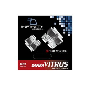 Kit Bráquetes Safira Vitrus - Bidimensional Sup/Inf / MBT (345) - Infinity