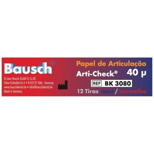 PAPEL CARBONO PARA OCLUSÃO ARTI-CHECK 40 MICRAS - BAUSCH