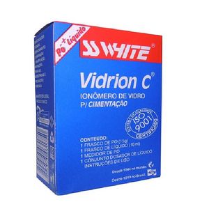 IONOMERO DE VIDRO PARA CIMENTAÇÃO AUTOPOLIMERIZÁVEL VIDRION C  - SS WHITE